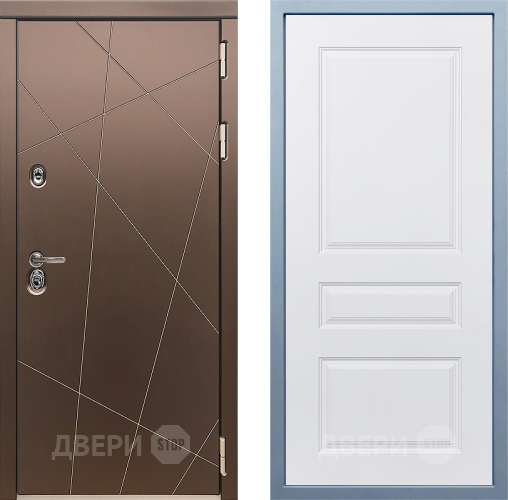 Входная металлическая Дверь Дива МД-50 Д-13 Белый в Краснознаменске