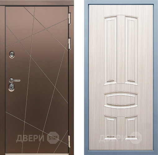 Входная металлическая Дверь Дива МД-50 М-3 Сандал белый в Краснознаменске