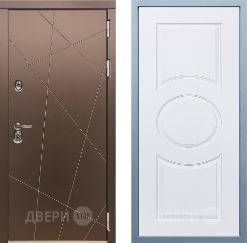 Входная металлическая Дверь Дива МД-50 М-30 Белый в Краснознаменске