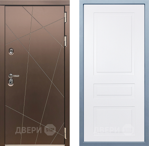 Входная металлическая Дверь Дива МД-50 Н-13 Белый в Краснознаменске