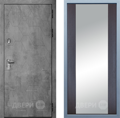 Входная металлическая Дверь Дива МД-51 Д-15 Зеркало Венге в Краснознаменске