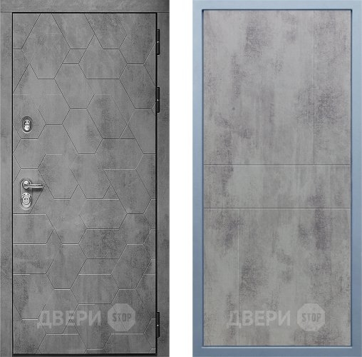 Входная металлическая Дверь Дива МД-51 М-1 Бетон темный в Краснознаменске
