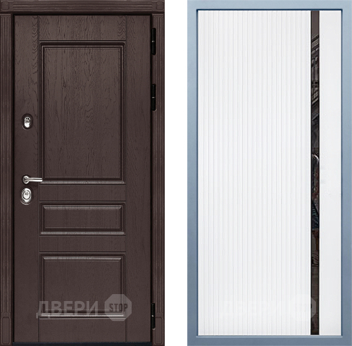 Входная металлическая Дверь Дива МД-90 МХ-46 Белый матовый в Краснознаменске