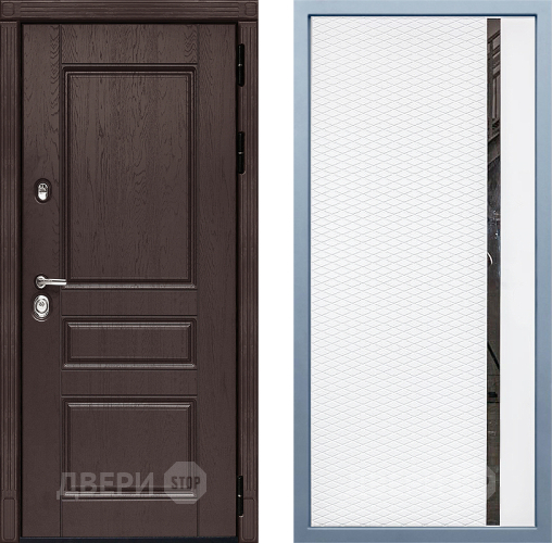 Входная металлическая Дверь Дива МД-90 МХ-47 Белый матовый в Краснознаменске