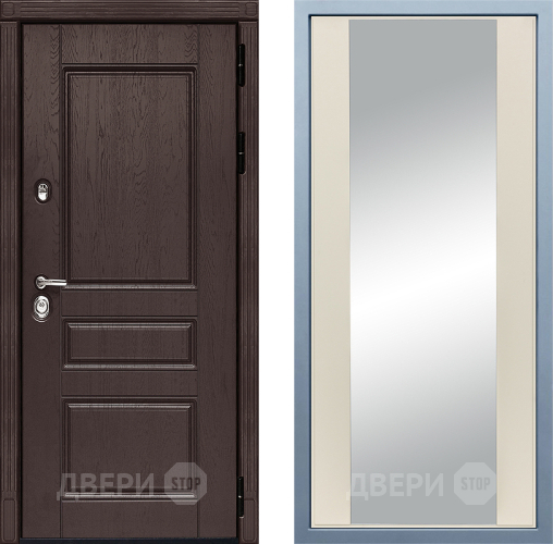 Входная металлическая Дверь Дива МД-90 Д-15 Зеркало Шампань в Краснознаменске