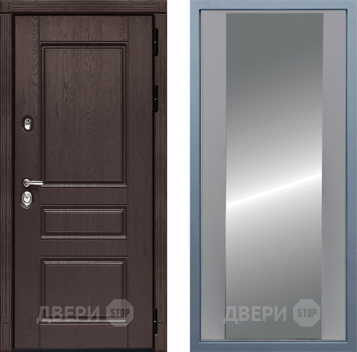 Входная металлическая Дверь Дива МД-90 Д-15 Зеркало Силк Маус в Краснознаменске