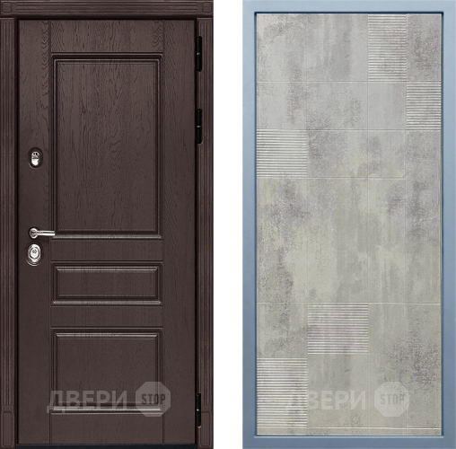Входная металлическая Дверь Дива МД-90 Д-4 Бетон темный в Краснознаменске