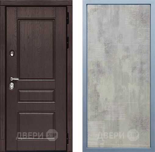 Входная металлическая Дверь Дива МД-90 Д-4 Бетон темный в Краснознаменске