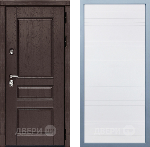 Входная металлическая Дверь Дива МД-90 Д-5 Белый в Краснознаменске