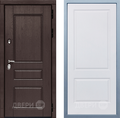 Входная металлическая Дверь Дива МД-90 Д-7 Белый в Краснознаменске