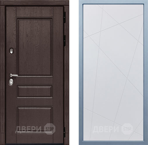 Входная металлическая Дверь Дива МД-90 Д-11 Белый в Краснознаменске
