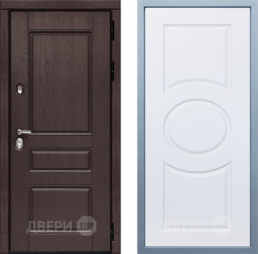 Входная металлическая Дверь Дива МД-90 М-30 Белый в Краснознаменске