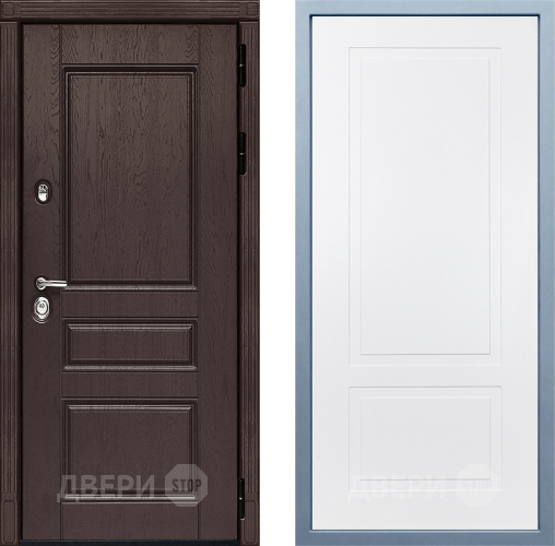 Входная металлическая Дверь Дива МД-90 Н-7 Белый в Краснознаменске