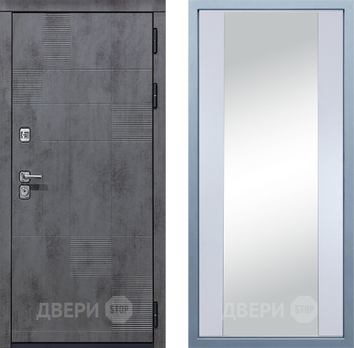 Входная металлическая Дверь Дива МД-35 Д-15 Зеркало Белый в Краснознаменске