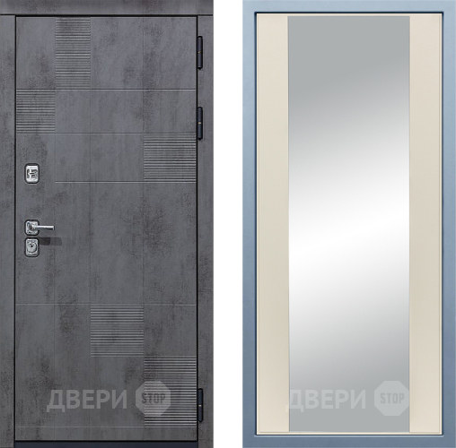 Входная металлическая Дверь Дива МД-35 Д-15 Зеркало Шампань в Краснознаменске