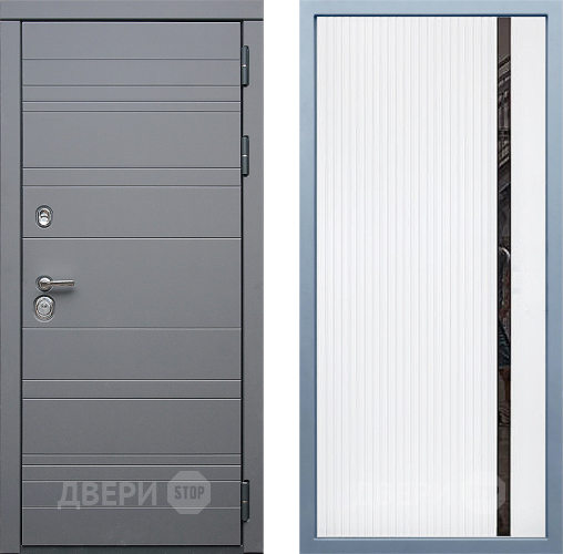 Входная металлическая Дверь Дива МД-39 МХ-46 Белый матовый в Краснознаменске