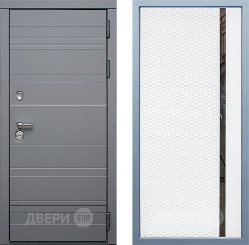 Входная металлическая Дверь Дива МД-39 МХ-47 Белый матовый в Краснознаменске