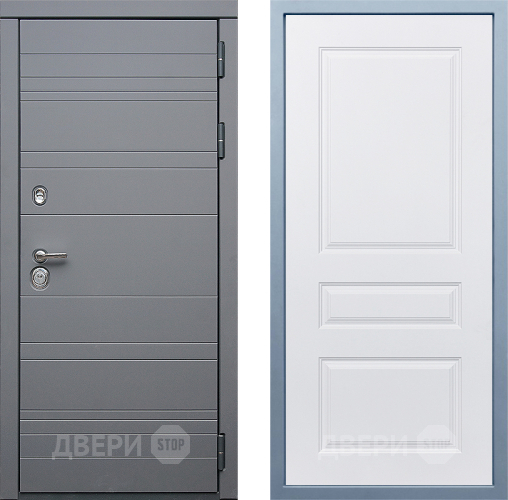 Входная металлическая Дверь Дива МД-39 Д-13 Белый в Краснознаменске