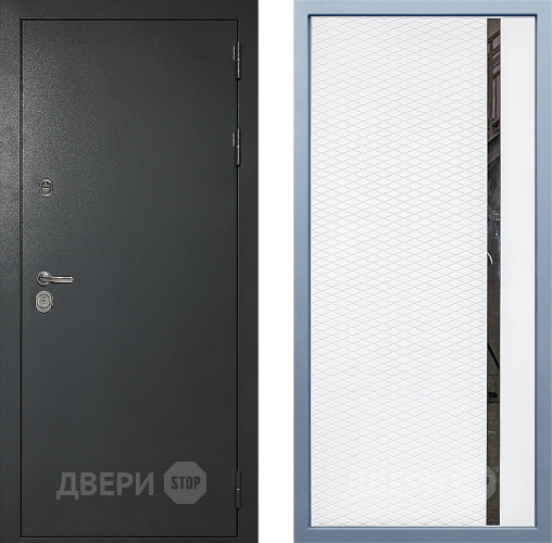 Входная металлическая Дверь Дива МД-40 Титан МХ-47 Белый матовый в Краснознаменске