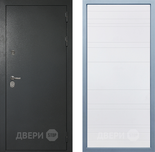 Входная металлическая Дверь Дива МД-40 Титан Д-5 Белый в Краснознаменске