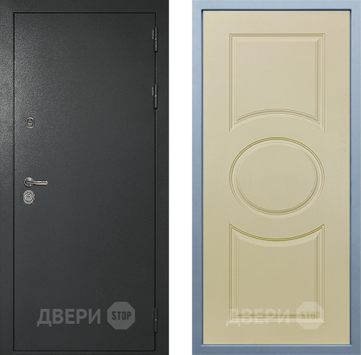 Входная металлическая Дверь Дива МД-40 Титан Д-8 Шампань в Краснознаменске