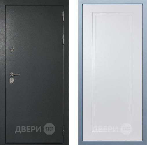 Входная металлическая Дверь Дива МД-40 Титан Н-10 Белый в Краснознаменске