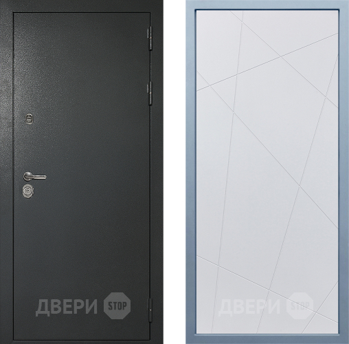 Входная металлическая Дверь Дива МД-40 Титан Д-11 Белый в Краснознаменске