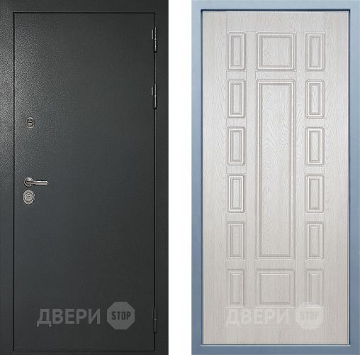 Входная металлическая Дверь Дива МД-40 Титан М-2 Дуб филадельфия крем в Краснознаменске