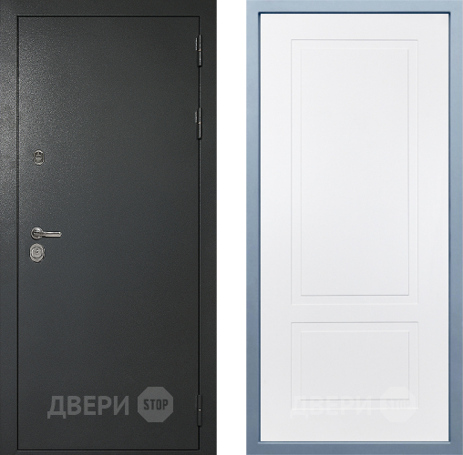 Входная металлическая Дверь Дива МД-40 Титан Н-7 Белый в Краснознаменске