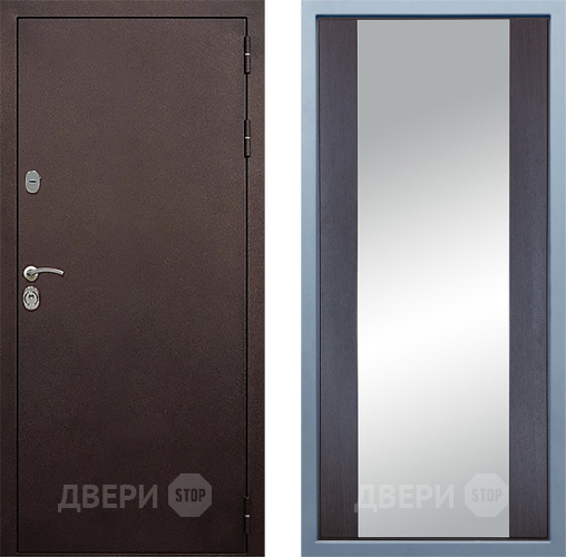 Дверь Дива МД-40 Медь Д-15 Зеркало Венге в Краснознаменске