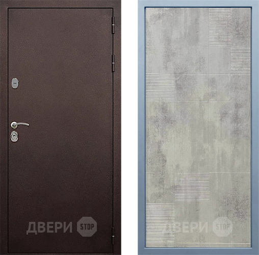 Входная металлическая Дверь Дива МД-40 Медь Д-4 Бетон темный в Краснознаменске