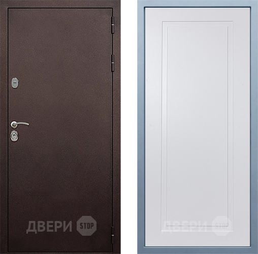 Дверь Дива МД-40 Медь Н-10 Белый в Краснознаменске