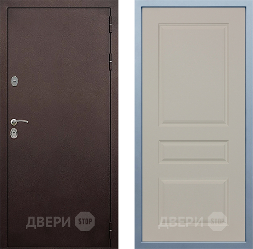 Входная металлическая Дверь Дива МД-40 Медь Д-13 Шампань в Краснознаменске