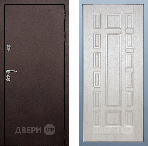 Входная металлическая Дверь Дива МД-40 Медь М-2 Дуб филадельфия крем в Краснознаменске