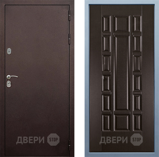Входная металлическая Дверь Дива МД-40 Медь М-2 Венге в Краснознаменске