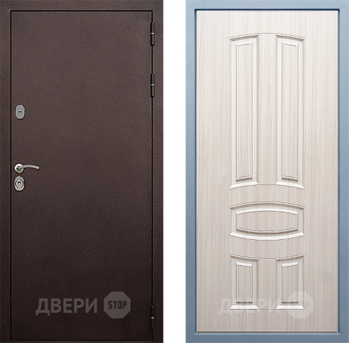 Входная металлическая Дверь Дива МД-40 Медь М-3 Сандал белый в Краснознаменске