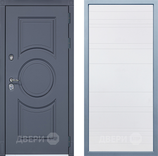 Входная металлическая Дверь Дива МХ-30 STR Д-5 Белый в Краснознаменске