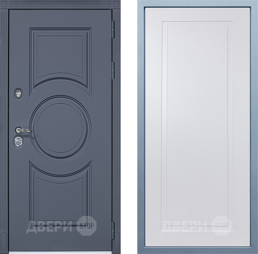 Входная металлическая Дверь Дива МХ-30 STR Н-10 Белый в Краснознаменске