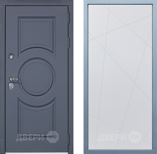 Входная металлическая Дверь Дива МХ-30 STR Д-11 Белый в Краснознаменске