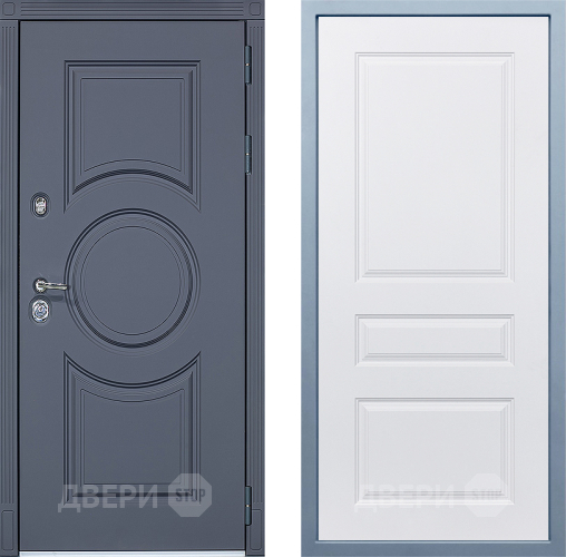 Входная металлическая Дверь Дива МХ-30 STR Д-13 Белый в Краснознаменске