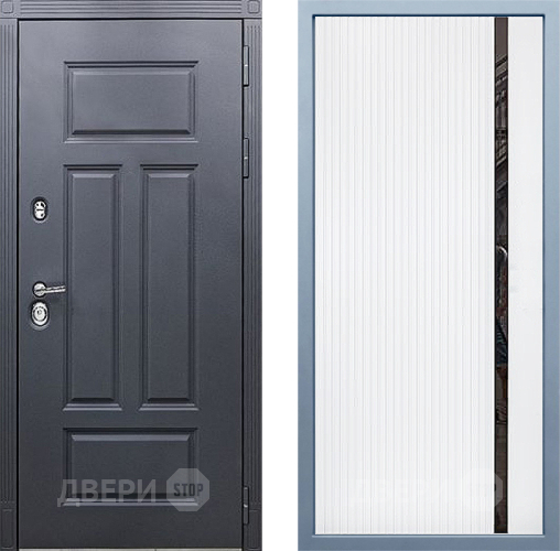 Входная металлическая Дверь Дива МХ-29 STR МХ-46 Белый матовый в Краснознаменске