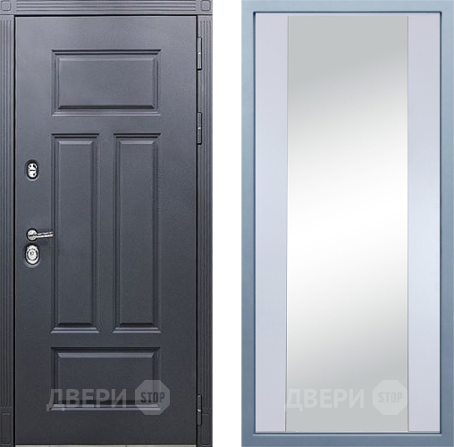 Дверь Дива МХ-29 STR Д-15 Зеркало Белый в Краснознаменске