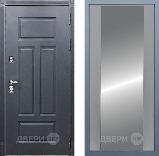Входная металлическая Дверь Дива МХ-29 STR Д-15 Зеркало Силк Маус в Краснознаменске