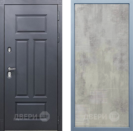 Входная металлическая Дверь Дива МХ-29 STR Д-4 Бетон темный в Краснознаменске