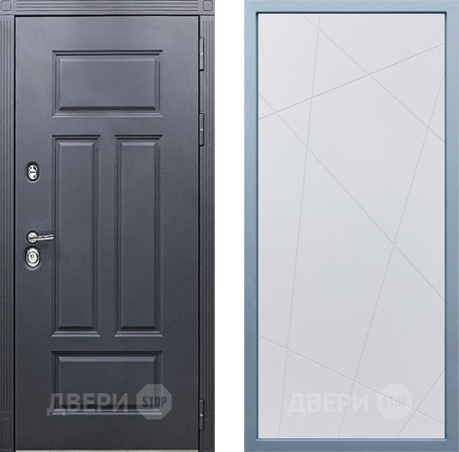 Входная металлическая Дверь Дива МХ-29 STR Д-11 Белый в Краснознаменске