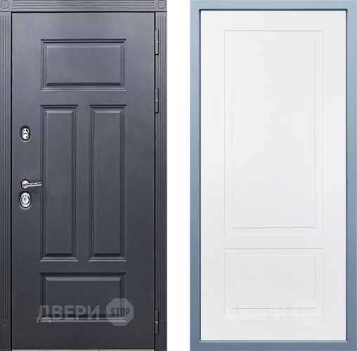 Входная металлическая Дверь Дива МХ-29 STR Н-7 Белый в Краснознаменске