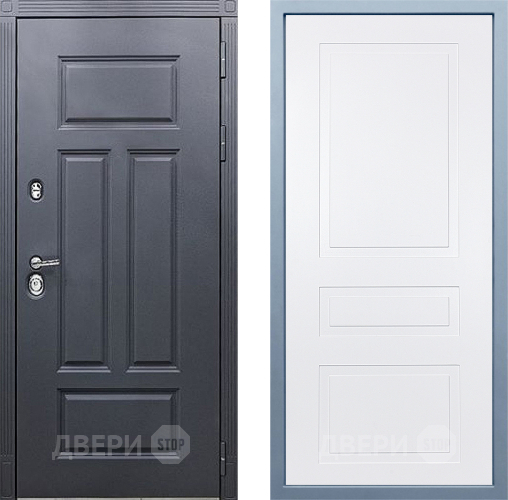 Входная металлическая Дверь Дива МХ-29 STR Н-13 Белый в Краснознаменске