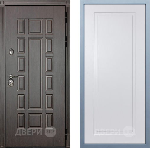 Входная металлическая Дверь Дива МХ-53 STR Н-10 Белый в Краснознаменске