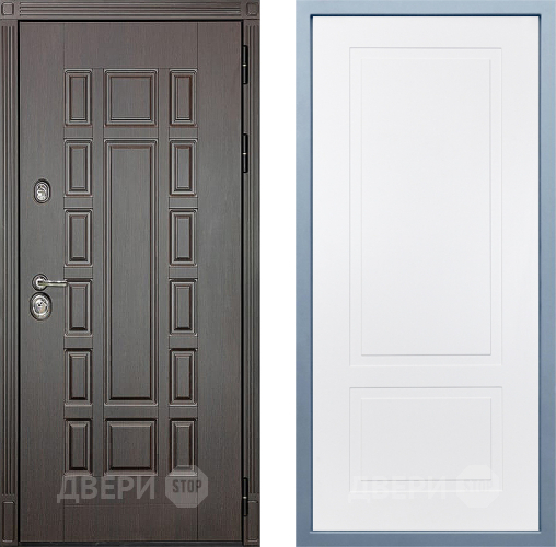 Входная металлическая Дверь Дива МХ-53 STR Н-7 Белый в Краснознаменске