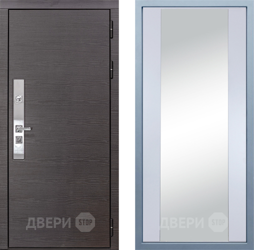 Входная металлическая Дверь Дива МХ-39 STR Д-15 Зеркало Белый в Краснознаменске